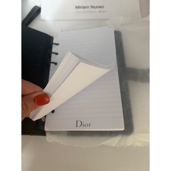 Christian Dior Notebook Notepad Heart BLACK -New- - Picture 2 of 5